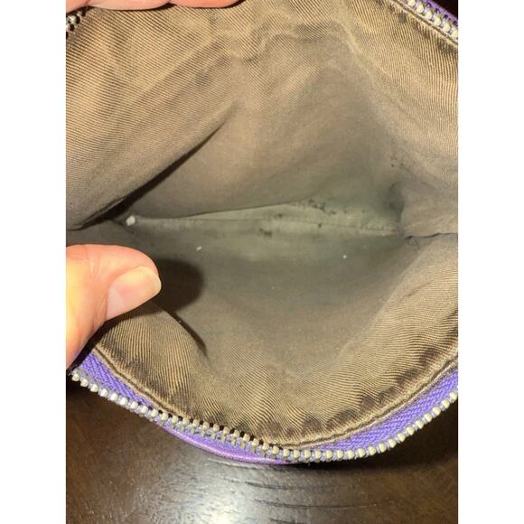 Coach City Crossbody Bag Purple Leather Zip Pocket Adjustable Strap - Picture 6 of 9